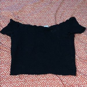 Off the shoulder crop top
